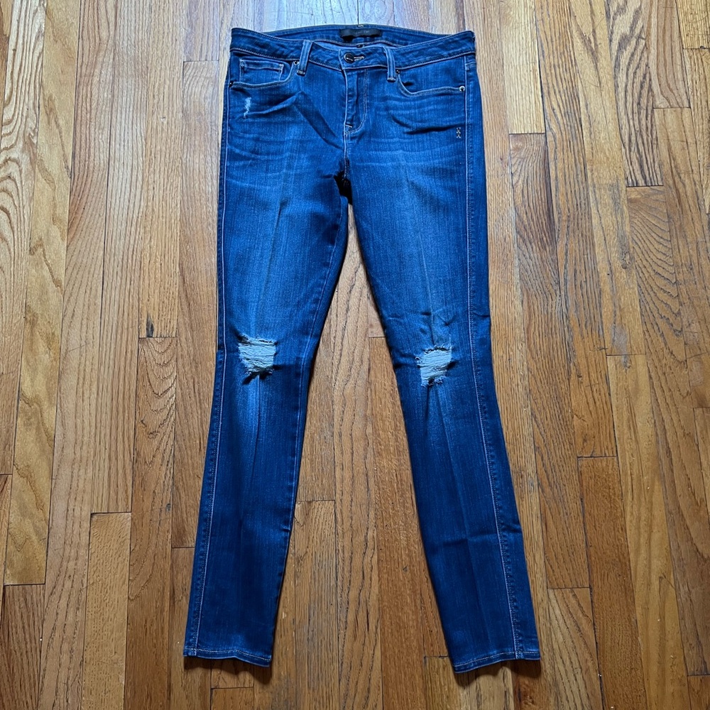 Genetic Denim Blue Skinny Jeans Distressed